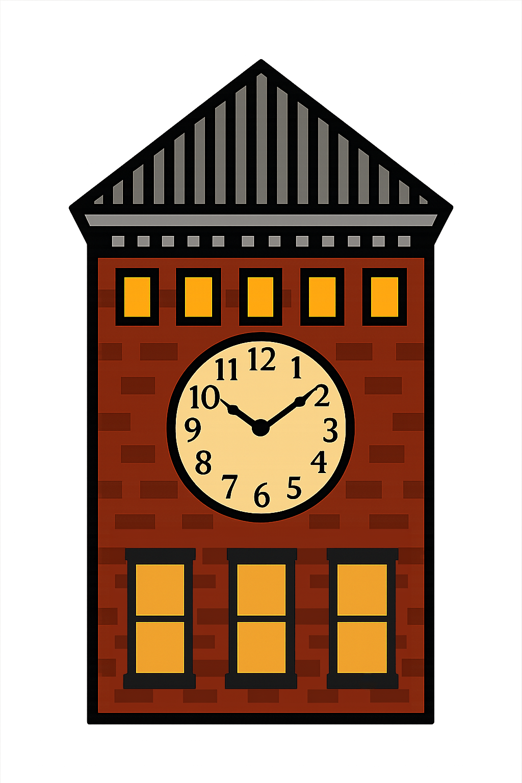 Clock‑tower illustration